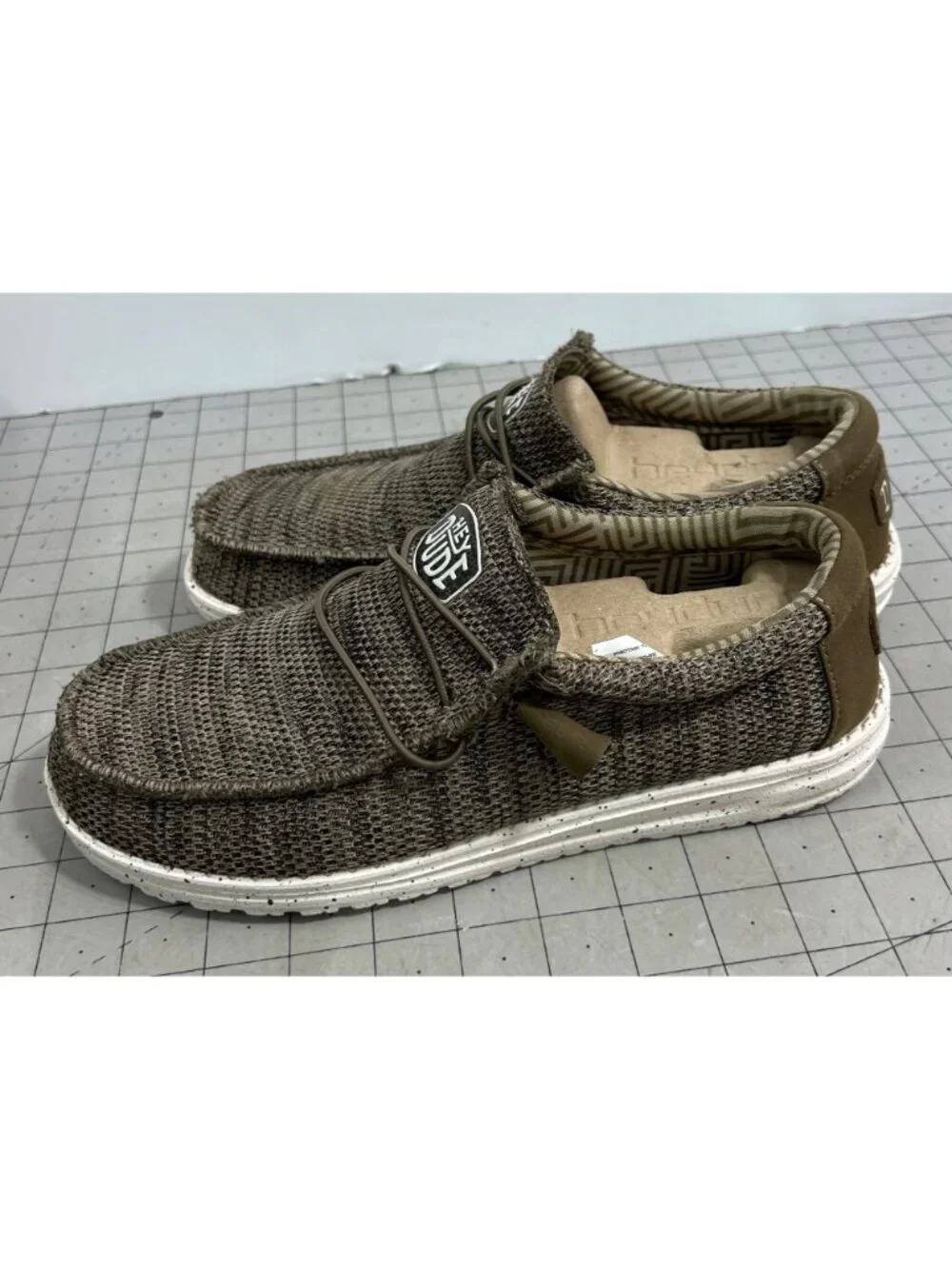 Hey Dude Men's Wally Sox Casual Shoes - Brown Sz. 8 New